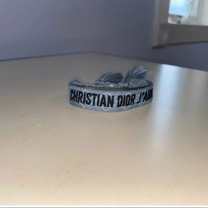 Christian Dior woven Friendship Blue Bracelet